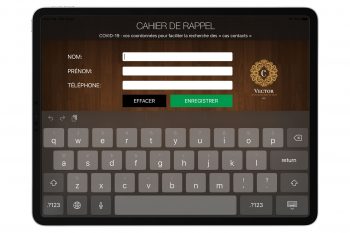 Cahier de rappel restaurant numérique